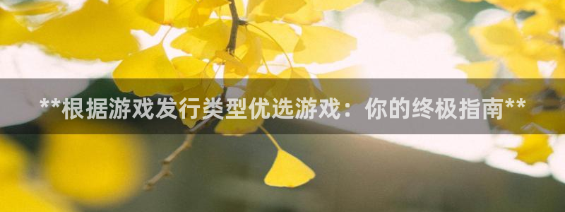 新城平台注册网址查询：**根据游戏发行类型优选游戏：你的终极指南**