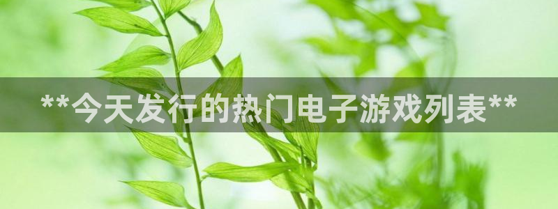 新城平台线路登录不上去：**今天发行的热门电子游戏列表**