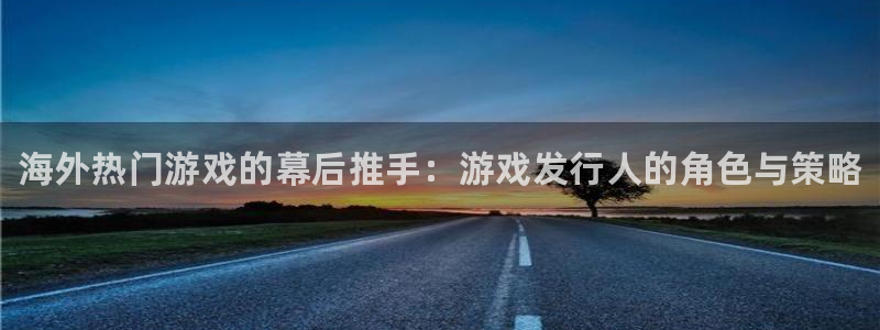 新城平台平台最新活动信息：海外热门游戏的幕后推手：游戏发行人的角色与策略